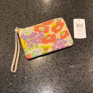 Coach Multicolor Floral Wristlet